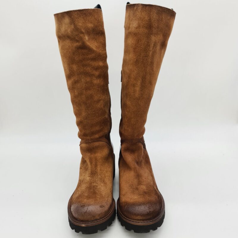 Felmini stivale donna scamosciato cuoio tacco 6 cm