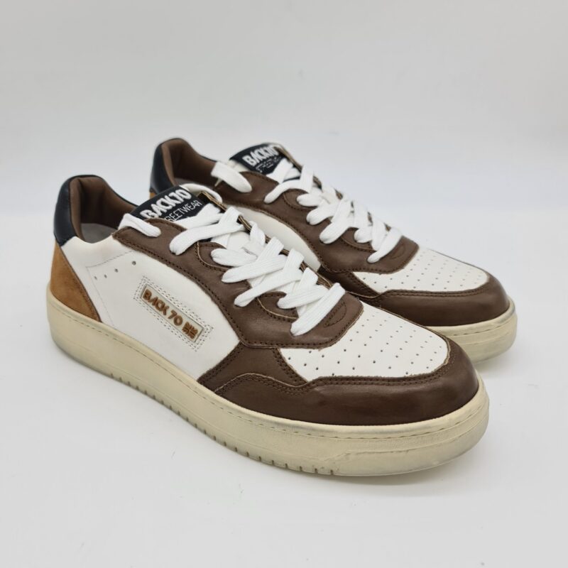 Back 70 sneakers uomo bianca e marrone