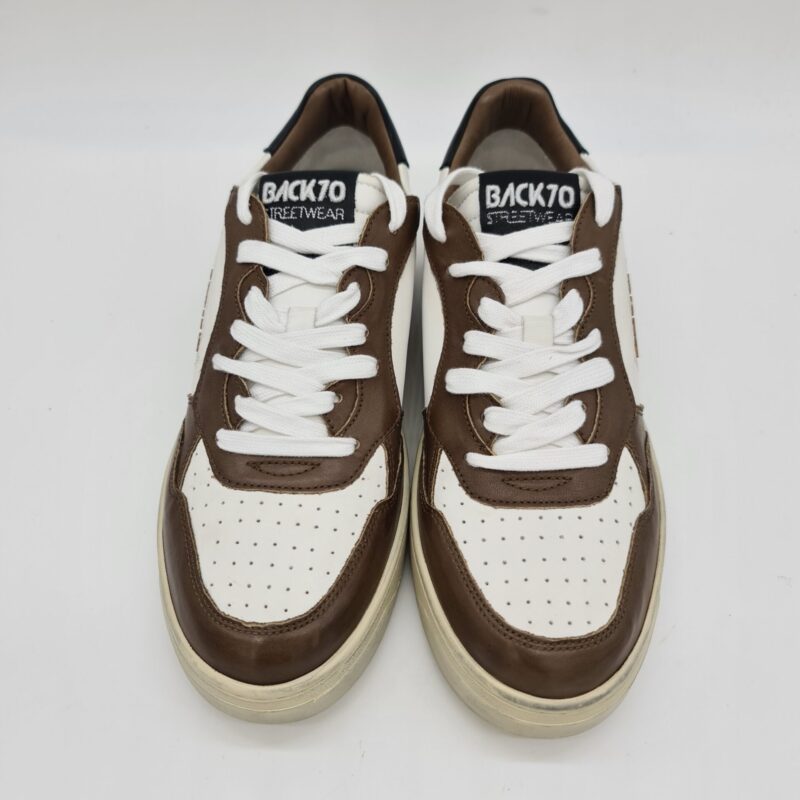 Back 70 sneakers uomo bianca e marrone