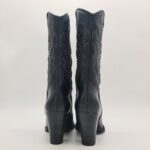 Divine Follie stivale texano donna con borchie e ricami tacco 8 cm