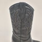 Divine Follie stivale texano donna con borchie e ricami tacco 8 cm