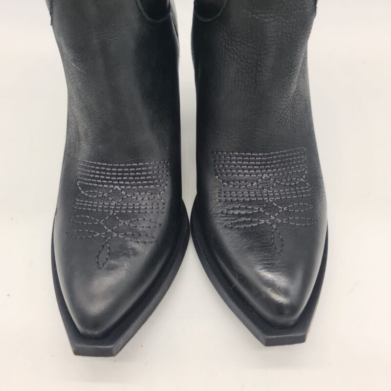 Divine Follie stivale texano donna con borchie e ricami tacco 8 cm