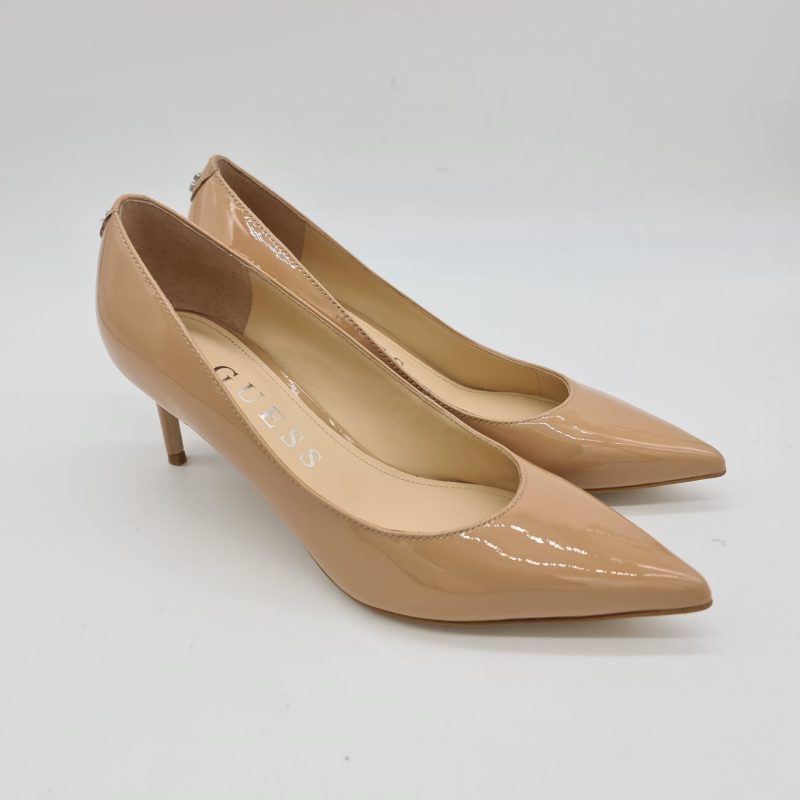 Guess décolleté vernice nude tacco 7 cm