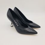 Guess décolleté pelle nera tacco a rocchetto 9 cm