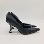 Guess décolleté pelle nera tacco a rocchetto 9 cm