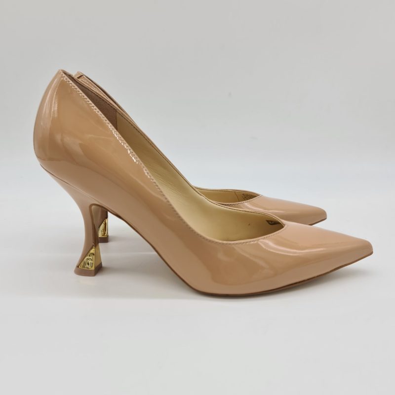 Guess décolleté vernice nude tacco a rocchetto 9 cm