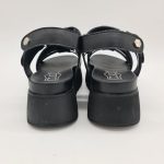 Cult  Janis 3861 sandalo platform a gabbietta con velcro nero donna