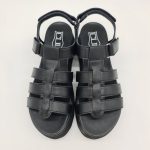 Cult  Janis 3861 sandalo platform a gabbietta con velcro nero donna