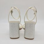Guess sandalo avorio tacco grande con strass cm 9