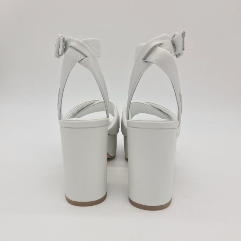 Guess sandalo donna bianco tacco e plateau 9 cm