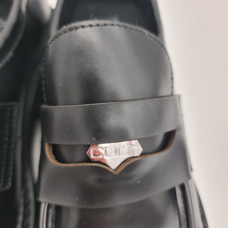 Cult mocassino Grace 3923 nero donna con tacco e platform