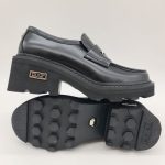 Cult mocassino Grace 3923 nero donna con tacco e platform