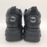 Buffalo London sneakers pelle nera donna