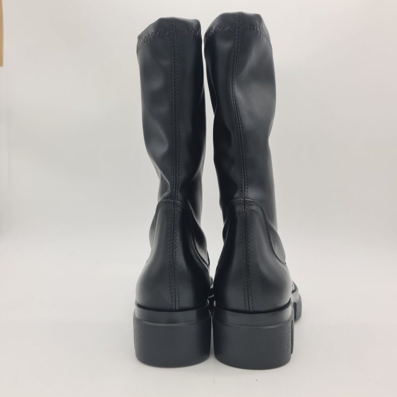 Les Tulipes tronchetto donna nero gambale elasticizzato
