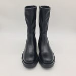 Les Tulipes tronchetto donna nero gambale elasticizzato