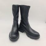 Les Tulipes tronchetto donna nero gambale elasticizzato