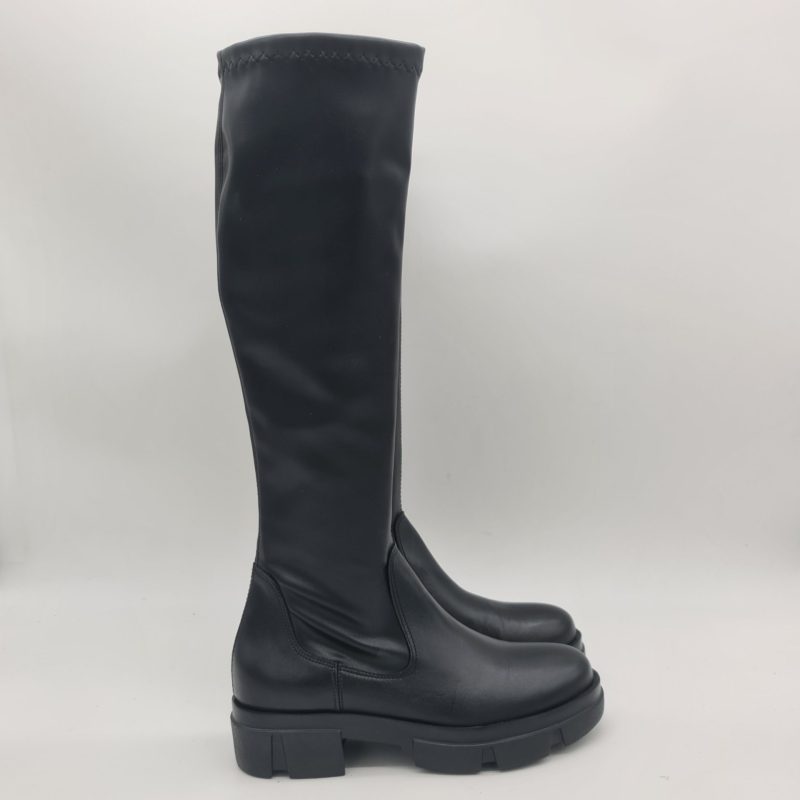 Les Tulipes stivale donna nero gambale elasticizzato