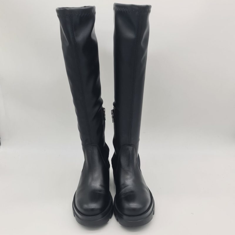 Les Tulipes stivale donna nero gambale elasticizzato