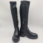 Les Tulipes stivale donna nero gambale elasticizzato