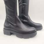 Les Tulipes stivale donna nero gambale elasticizzato
