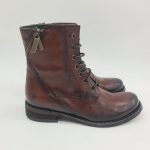 Felmini scarponcino donna in pelle spazzolata marrone