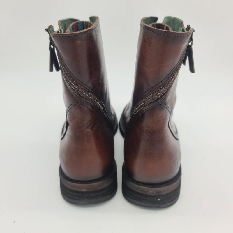 Felmini scarponcino donna in pelle spazzolata marrone
