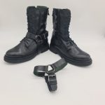 Felmini anfibio donna nero con ghetta removibile