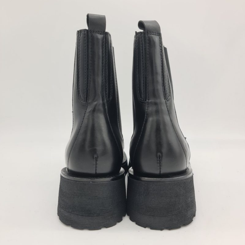 Felmini stivaletto donna con elastici pelle nero