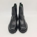Felmini stivaletto donna con elastici pelle nero