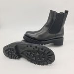 Felmini stivaletto donna con elastici pelle nero