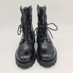 Felmini anfibio donna pelle nero con carrarmato