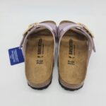 Birkenstock Sydney Cushin Buckle patent faded purple ciabatta donna