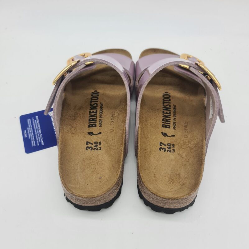 Birkenstock Sydney Cushin Buckle patent faded purple ciabatta donna