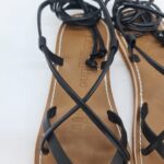 Le Salentine sandalo infradito alla schiava nero donna