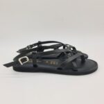 Le Salentine sandalo infradito nero donna