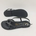 Le Salentine sandalo infradito nero donna