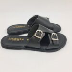 Le Salentine ciabatta donna nera con fibbie
