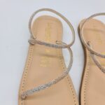 Le Salentine sandalo infradito donna con strass oro chiaro