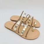 Le Salentine ciabatta donna infradito con strass oro