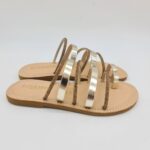 Le Salentine ciabatta donna infradito con strass oro