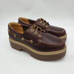 Timberland Stone street scarpa barca donna platform marrone rootbeer