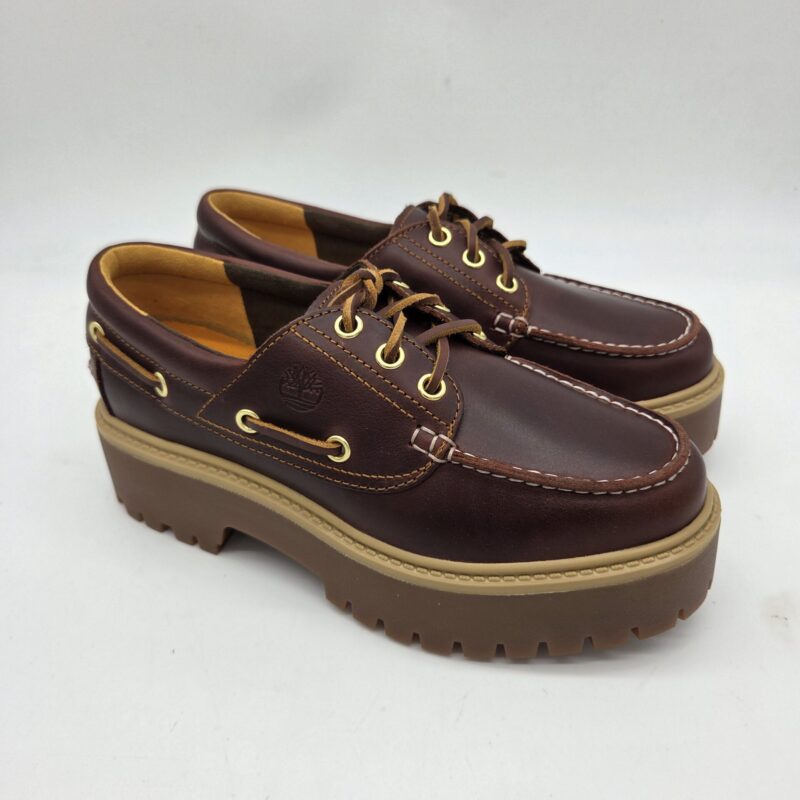 Timberland Stone street scarpa barca donna platform marrone rootbeer
