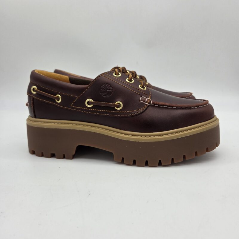 Timberland Stone street scarpa barca donna platform marrone rootbeer