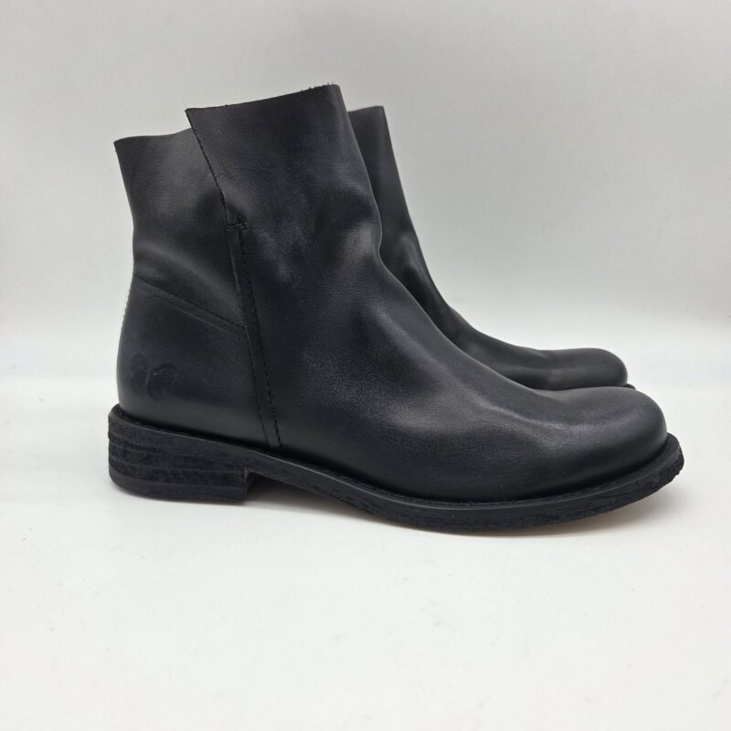 Felmini stivaletto donna con spacchetti laterali lavado nero