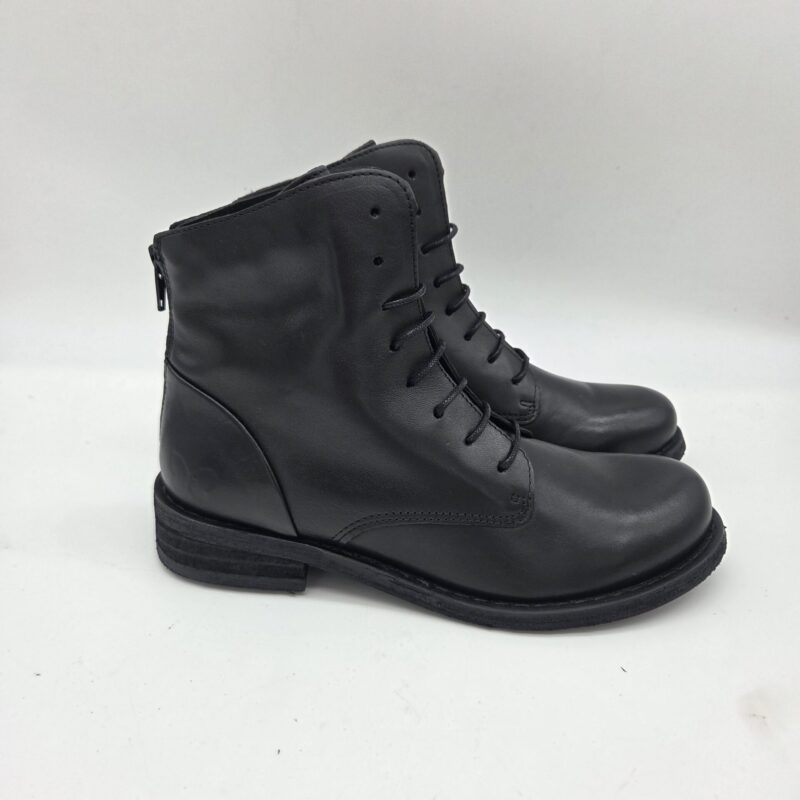 Felmini scarponcino donna nero con zip dietro