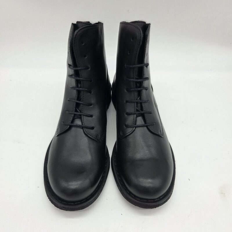 Felmini scarponcino donna nero con zip dietro