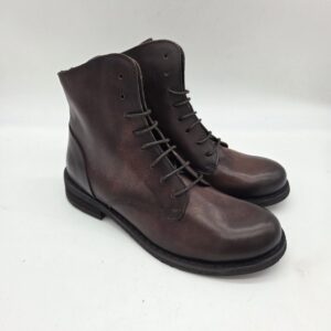 Felmini scarponcino donna marrone con zip dietro