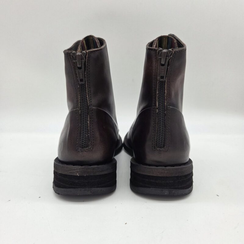 Felmini scarponcino donna marrone con zip dietro