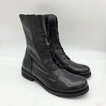 Felmini anfibio donna nero fondo classico zip laterale