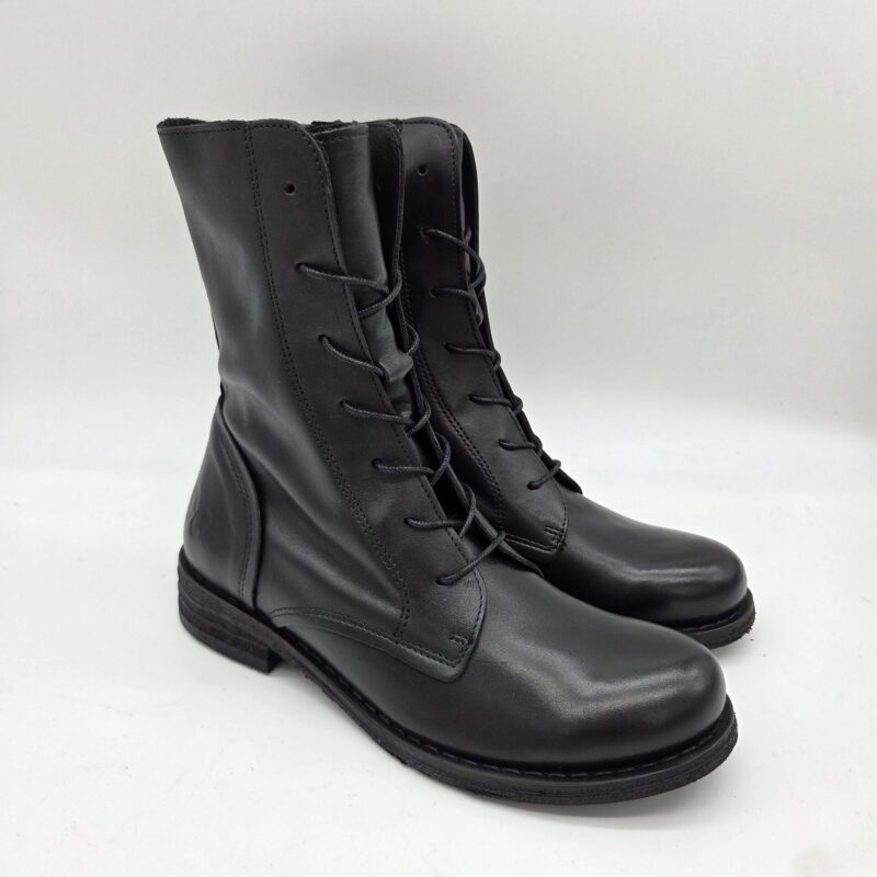 Felmini anfibio donna nero fondo classico zip laterale